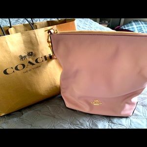 Leather Coach Hobo Bag